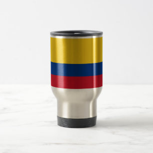 Caneca de viagem com bandeira da Colômbia