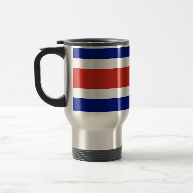 Caneca de viagem com bandeira da Costa Rica (Esquerda)