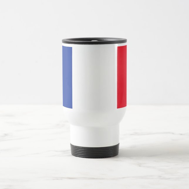 Caneca de viagem com bandeira da França (Centro)