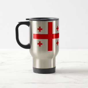 Caneca de viagem com bandeira da Geórgia
