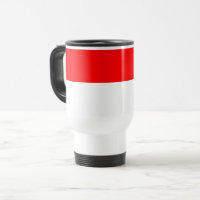 Caneca de viagem com Bandeira da Indonésia