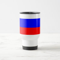 Caneca de viagem com Bandeira da Rússia