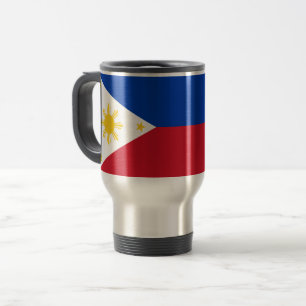 Caneca de viagem com bandeira das Filipinas