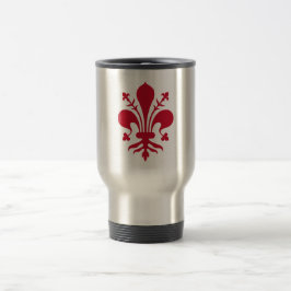 Caneca de viagem com Bandeira de Florença, Itália