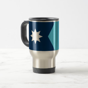 Caneca de Viagem com Bandeira de Minnesota, EUA