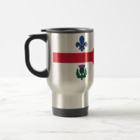 Caneca de Viagem com Bandeira de Montreal, Canadá