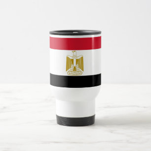 Caneca de viagem com Bandeira do Egito
