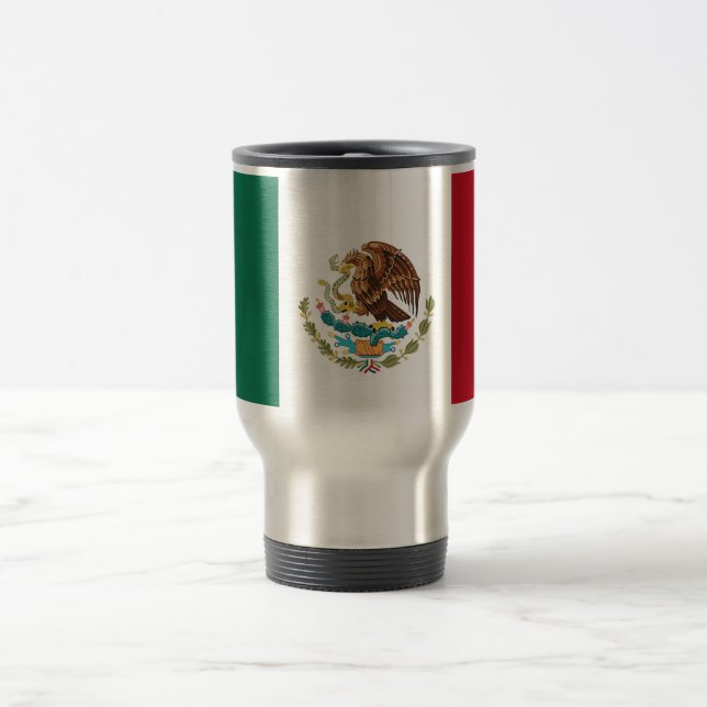 Caneca de viagem com Bandeira do México (Centro)