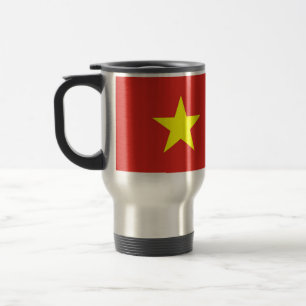 Caneca de viagem com bandeira do Vietname