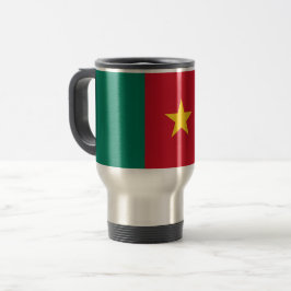 Caneca de viagem com Bandeira dos Camarões