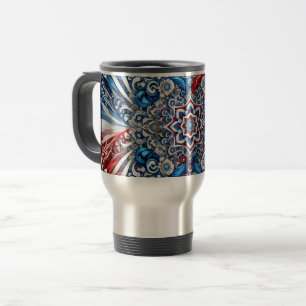 Caneca de viagem com Design de cores francesas