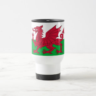 Caneca de viagem com Flag of Wales