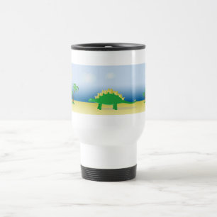 Caneca de viagem com gráficos Stegosaurus Jascaro