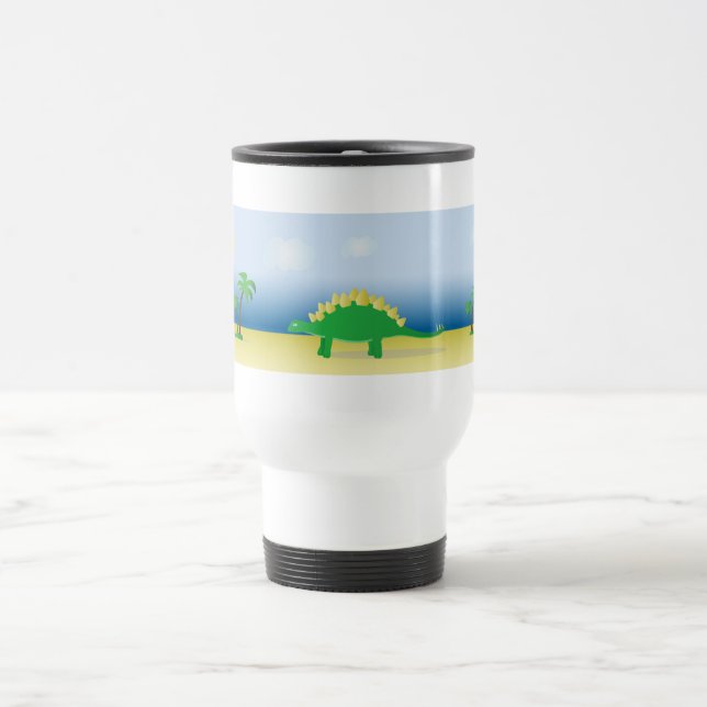 Caneca de viagem com gráficos Stegosaurus Jascaro (Centro)
