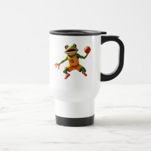 Caneca de viagem com mão esquerda do Sapo de Basqu