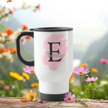 Caneca de Viagem com Monograma Personalizável e Ac