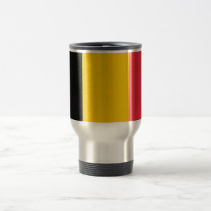 Caneca de viagem com pavilhão da Bélgica
