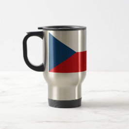 Caneca de viagem com pavilhão da Checosússia