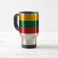 Caneca de viagem com pavilhão da Lituânia