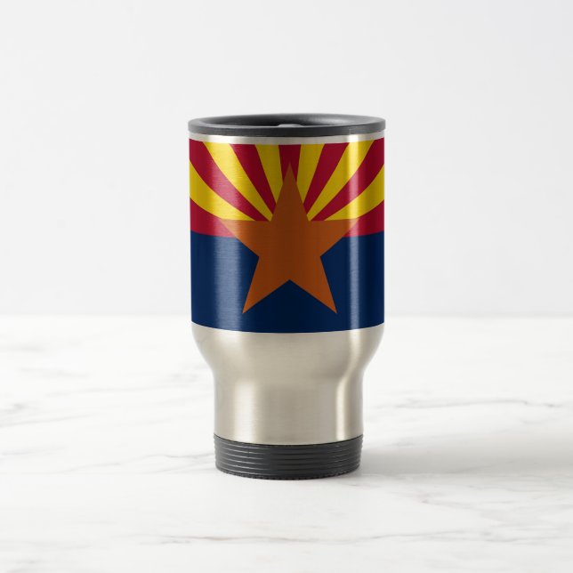 Caneca de viagem com pavilhão do Estado da Arizona (Centro)