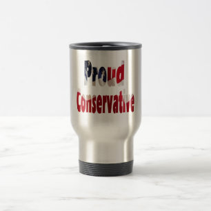 Caneca de viagem conservadora orgulhosa