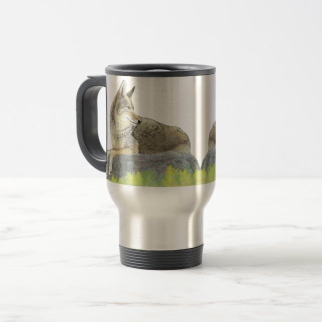 Caneca de viagem Coyote (Frente Esquerda)