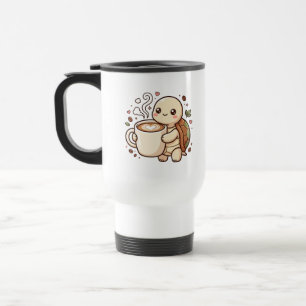 Caneca de Viagem Cute Turtle Latte