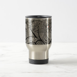 Caneca de viagem da arte abstracta