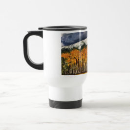 Caneca de viagem da arte da aguarela das árvores