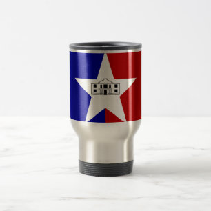Caneca de Viagem da Bandeira de San Antonio, Texas
