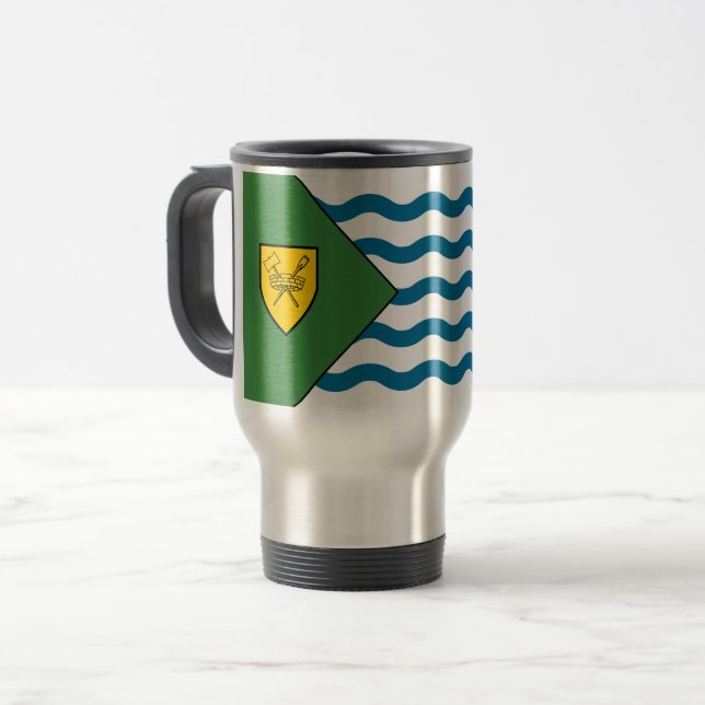 Caneca de Viagem da Bandeira de Vancouver, Colúmbi (Frente Esquerda)