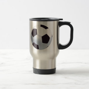 Caneca de viagem da bola de futebol