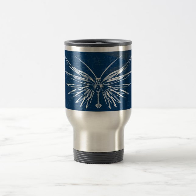 Caneca de viagem da borboleta do crânio (Centro)