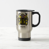 Caneca de viagem da brasão da família de Carroll