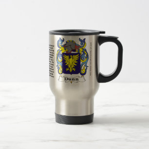 Caneca de viagem da brasão da família de Dunn