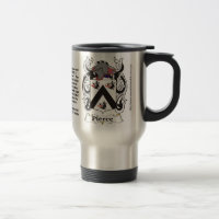 Caneca de viagem da brasão da família de Pierce