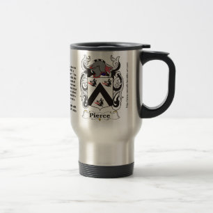 Caneca de viagem da brasão da família de Pierce
