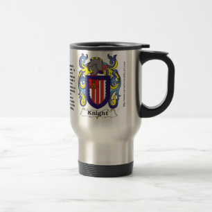 Caneca de viagem da brasão da família do cavalei