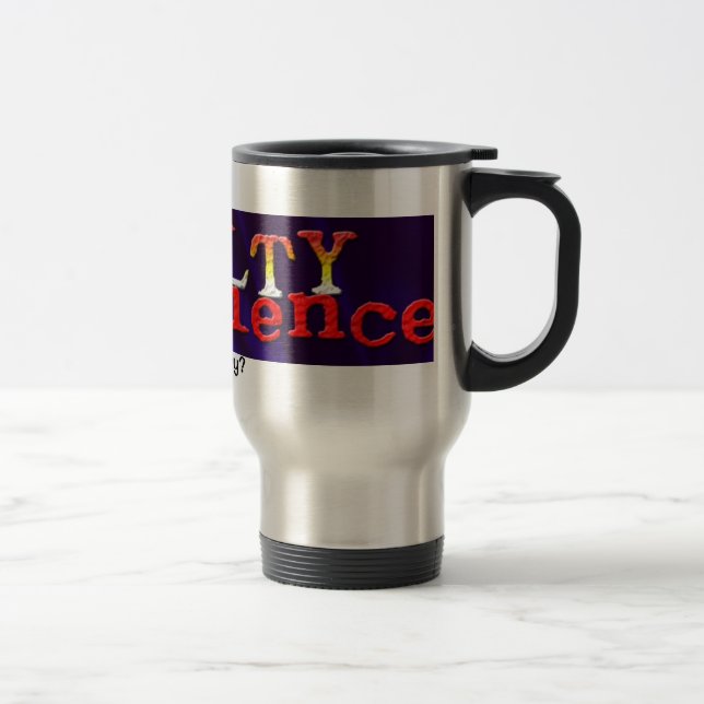 Caneca de viagem da consciência culpada (Direita)