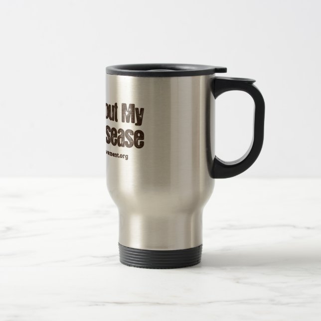 Caneca de viagem da consciência da doença de Crohn (Direita)