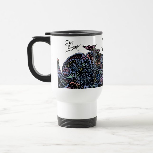 Caneca de viagem da cor da Web de aranha (Esquerda)