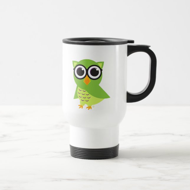 Caneca de viagem da coruja (Direita)