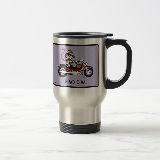 caneca de viagem da diva da estrada (Direita)