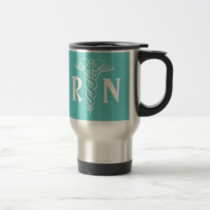 Caneca de viagem da enfermeira diplomada do RN com