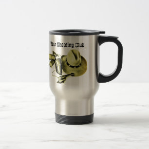 Caneca de viagem da engrenagem do tiro da ação d