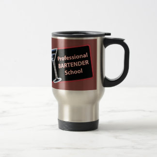 Caneca de viagem da Escola de Bartender Profission