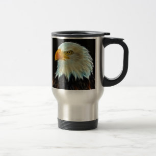 Caneca de viagem da fantasia da águia americana