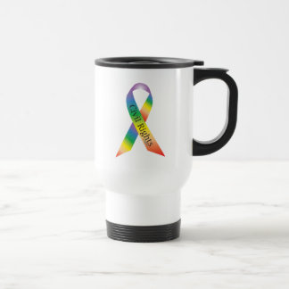 Caneca de viagem da fita dos direitos civis