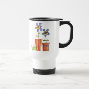 Caneca de viagem da flor e do sapo