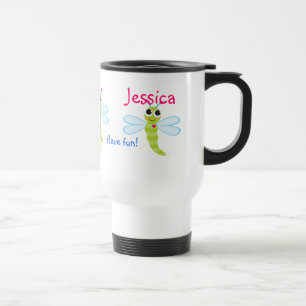 Caneca de viagem da libélula